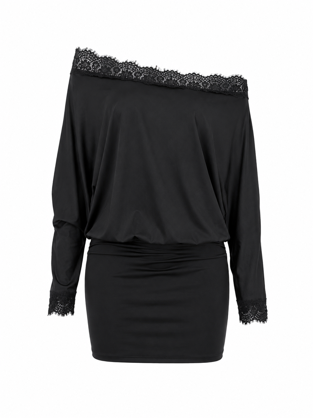 LACE WHISPER MINI DRESS