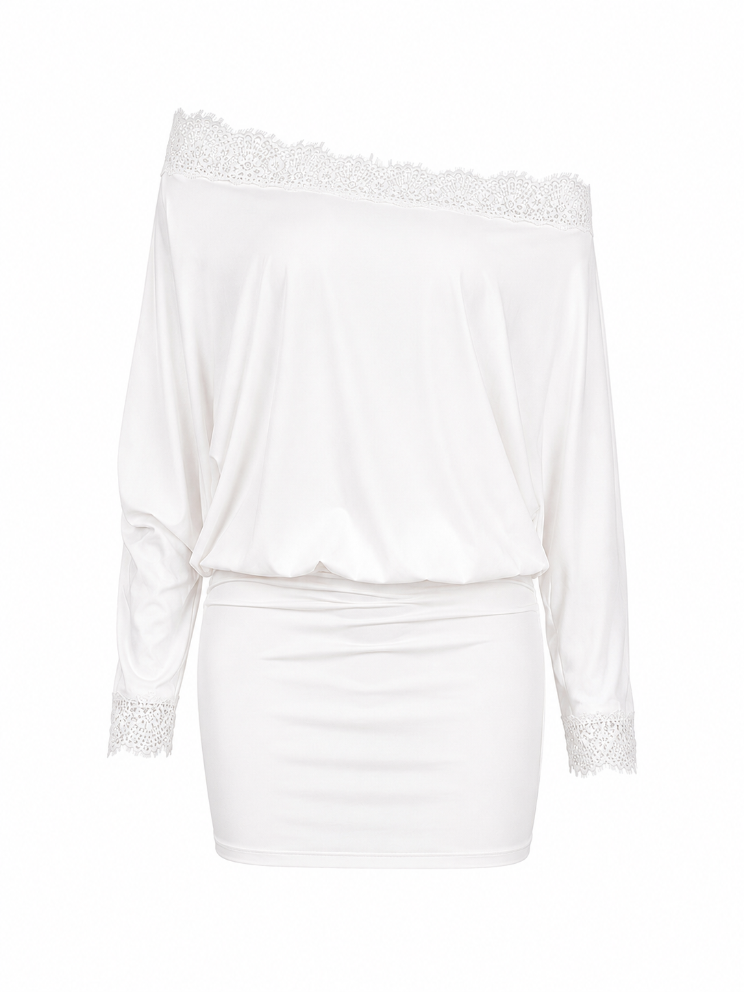 LACE WHISPER MINI DRESS