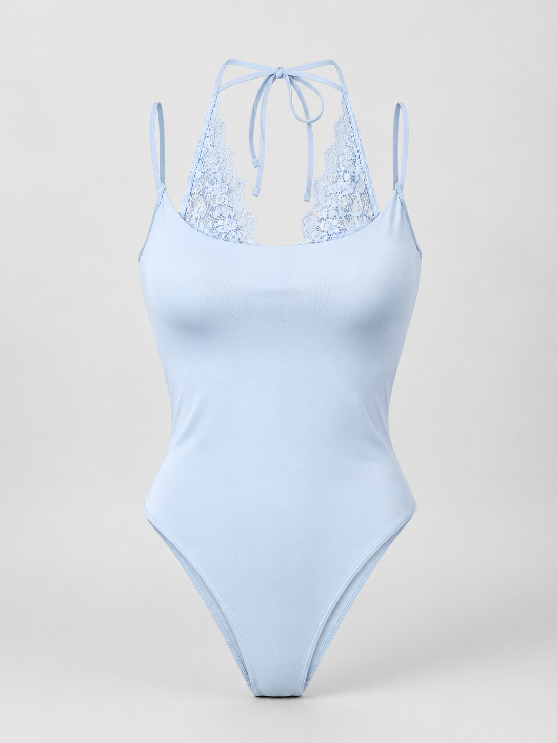 LACE HALTER BODYSUIT