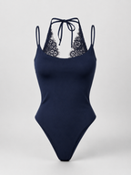LACE HALTER BODYSUIT