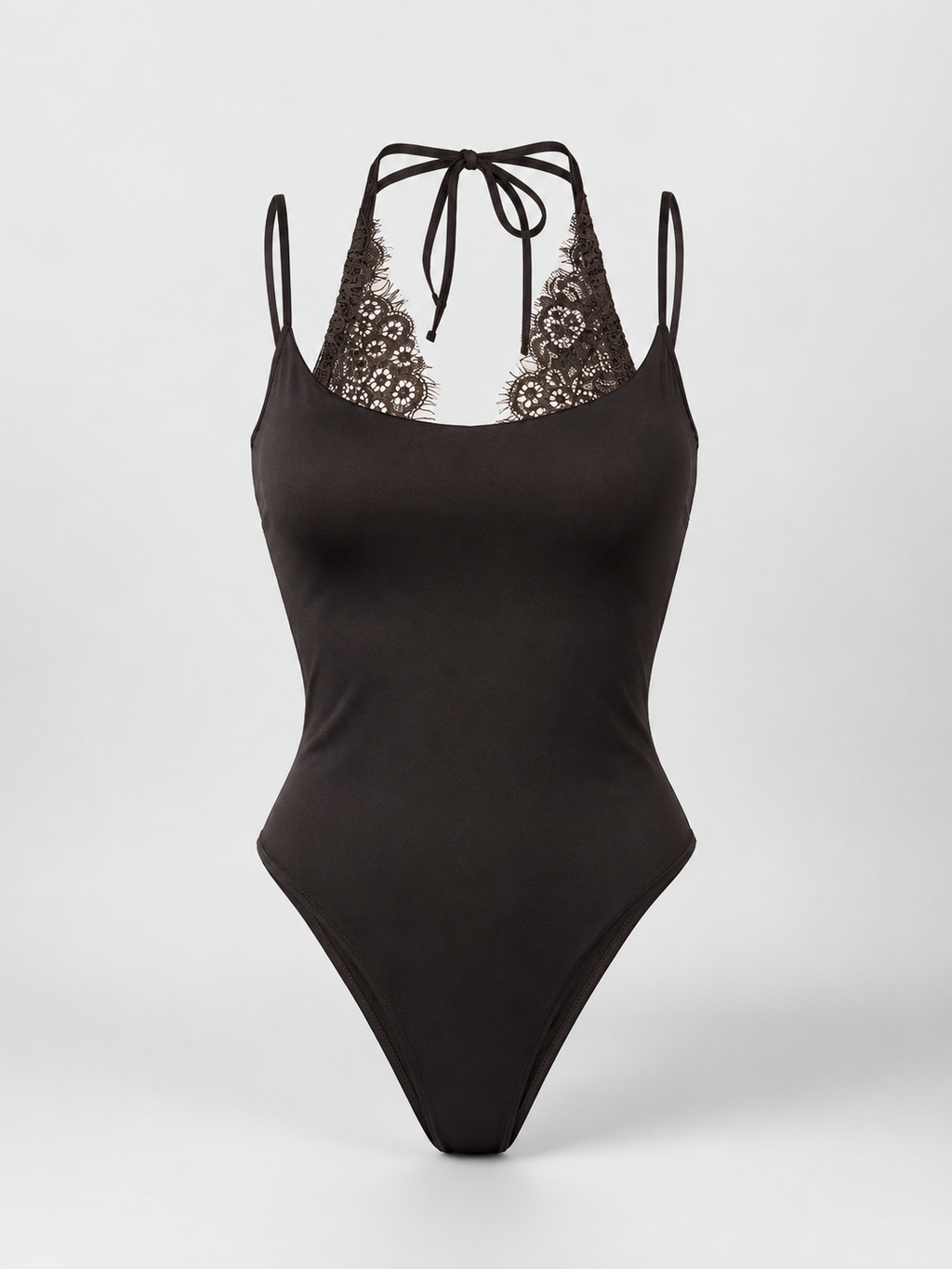 LACE HALTER BODYSUIT