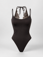LACE HALTER BODYSUIT