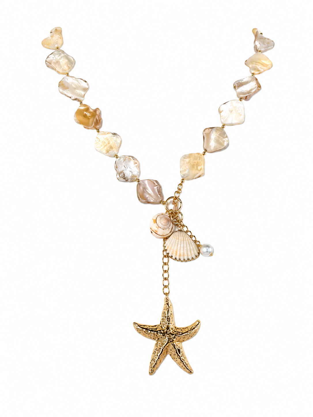 OCEAN CHARM SHELL NECKLACE