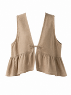 LINEN TIE VEST TOP