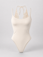 LACE HALTER BODYSUIT