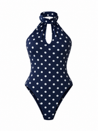 POLKA DOT HALTER BODYSUI