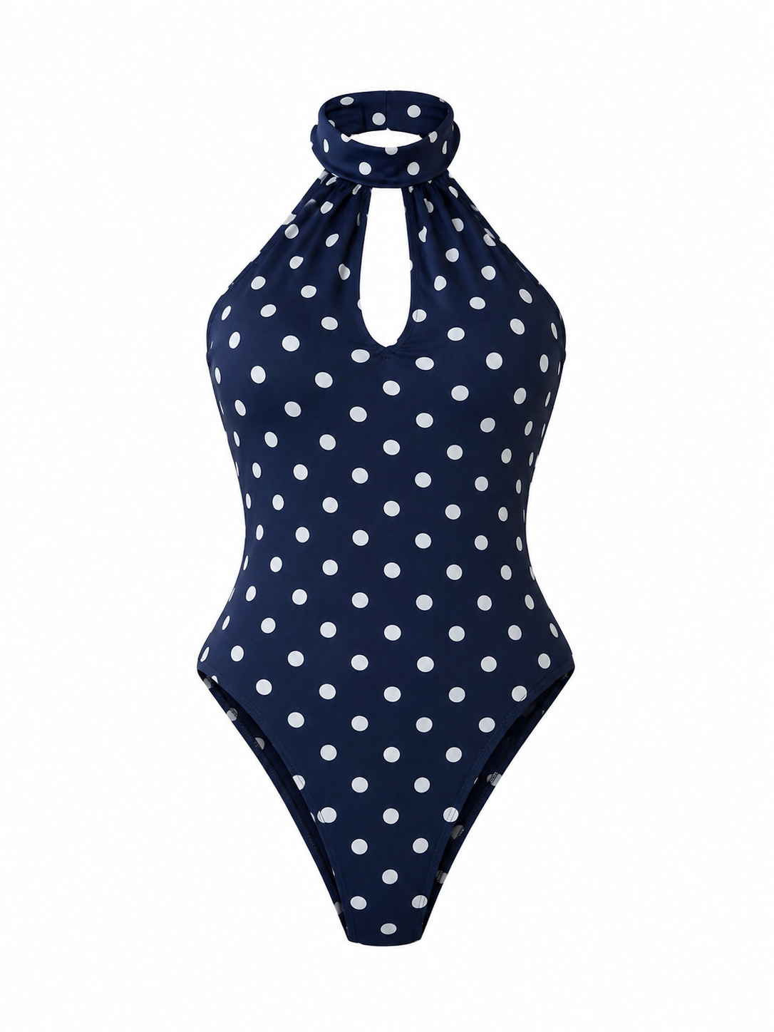 POLKA DOT HALTER BODYSUI