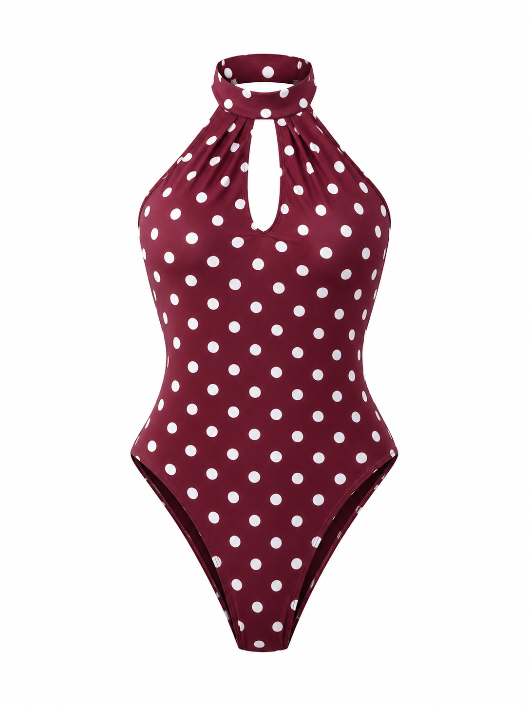 POLKA DOT HALTER BODYSUI