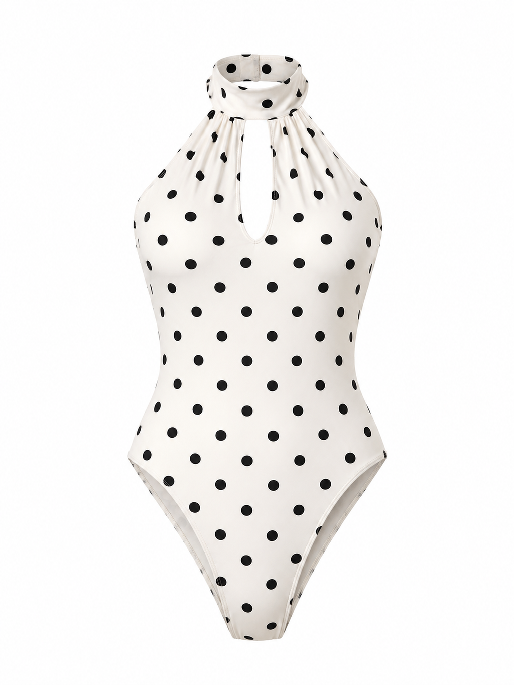 POLKA DOT HALTER BODYSUI
