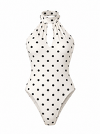 POLKA DOT HALTER BODYSUI