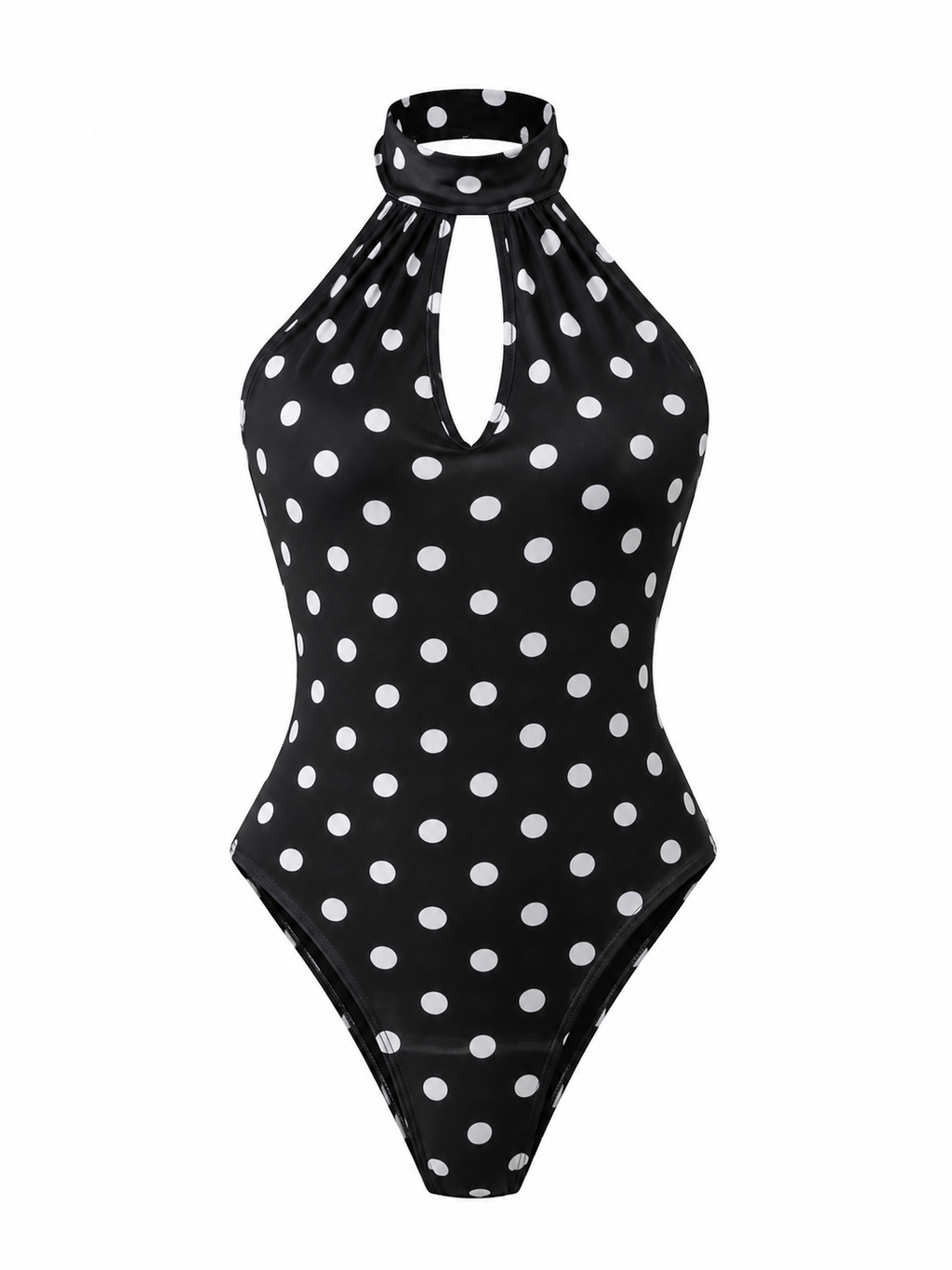 POLKA DOT HALTER BODYSUI
