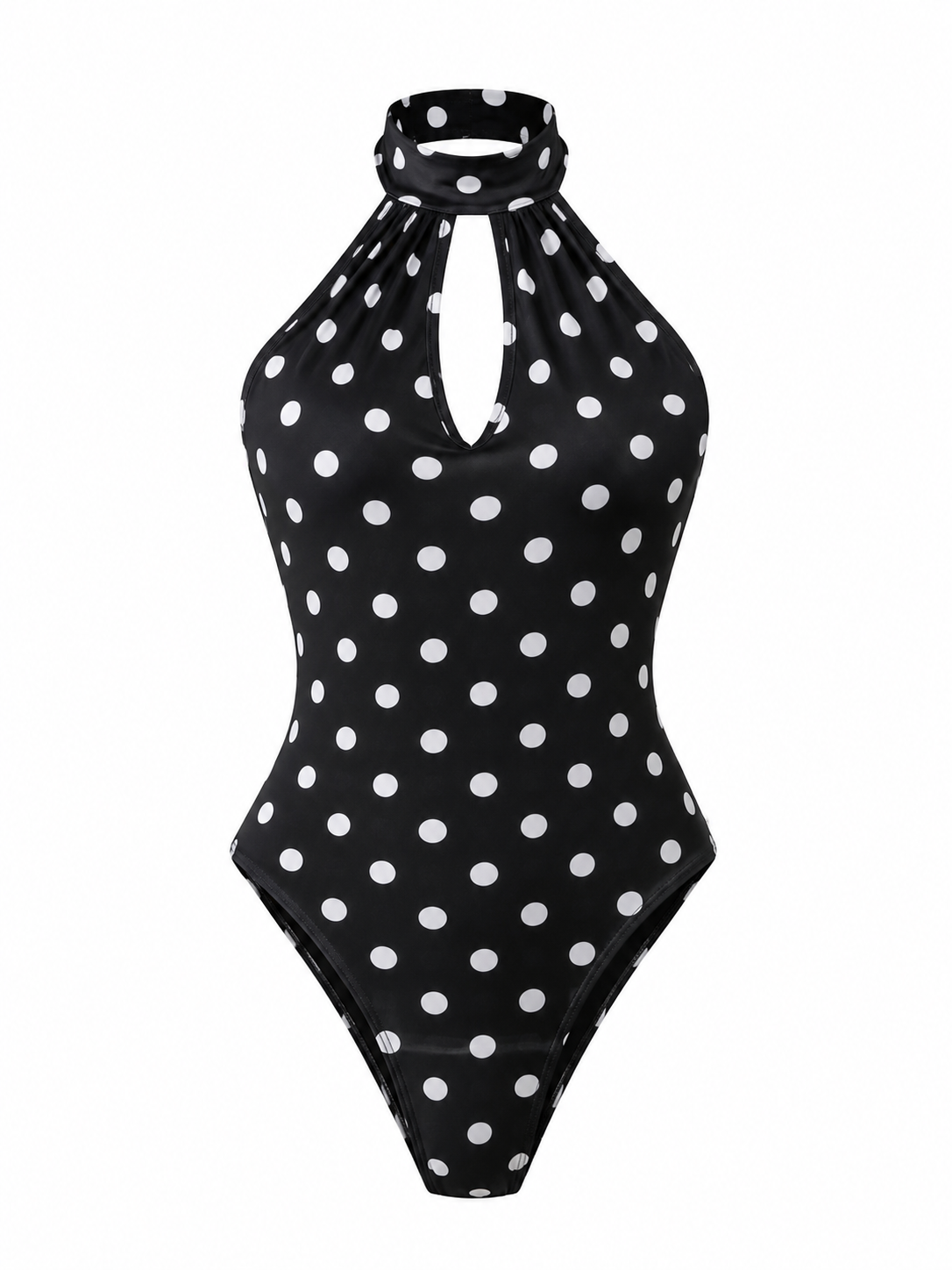 POLKA DOT HALTER BODYSUI