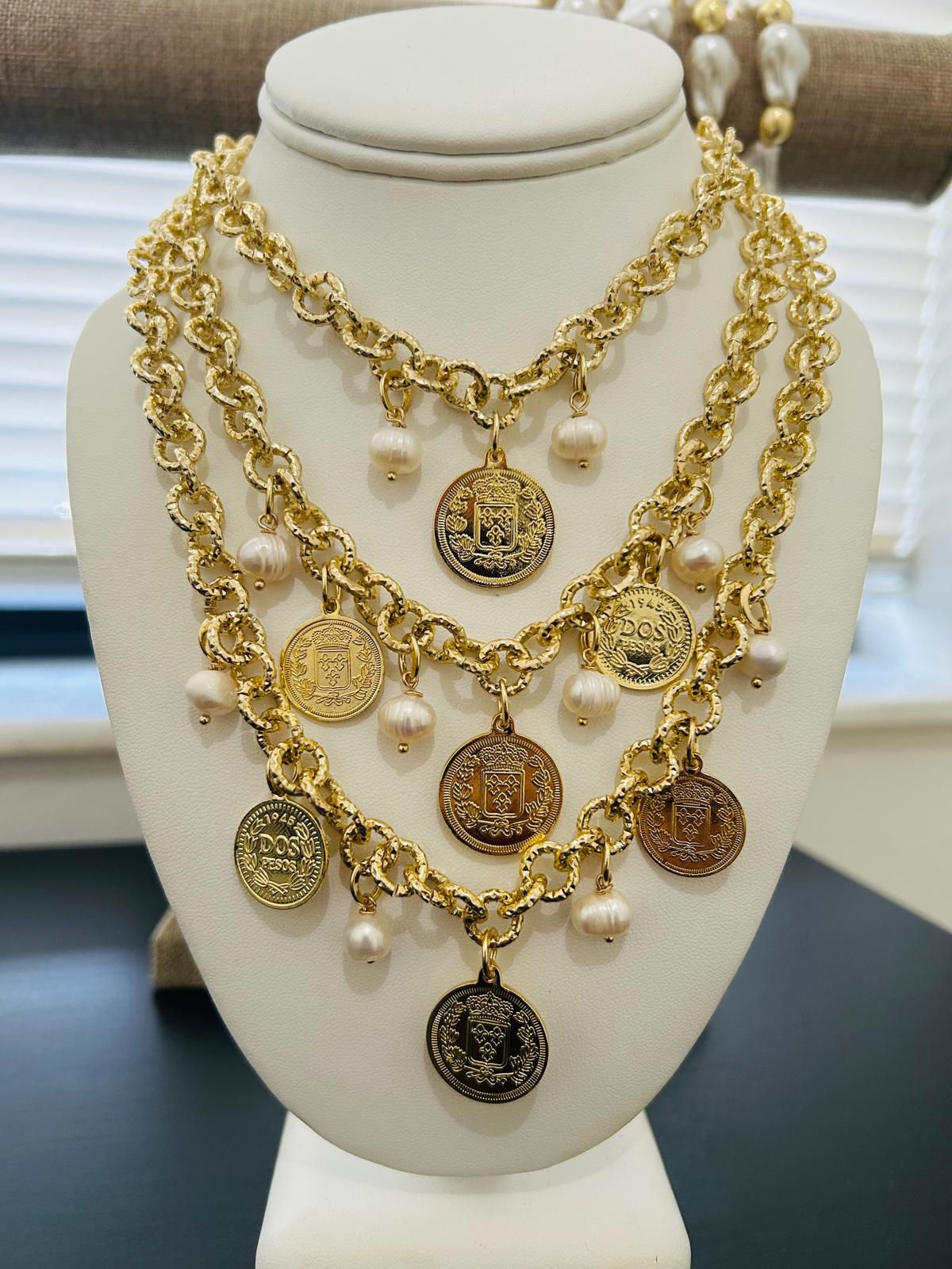 COINS CHARMS NECKLACE