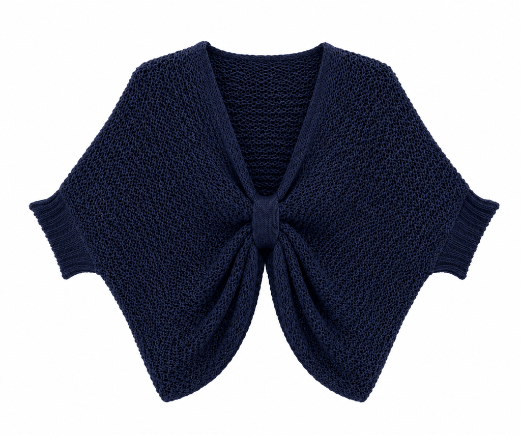 KNIT TIE FRONT SWEATER