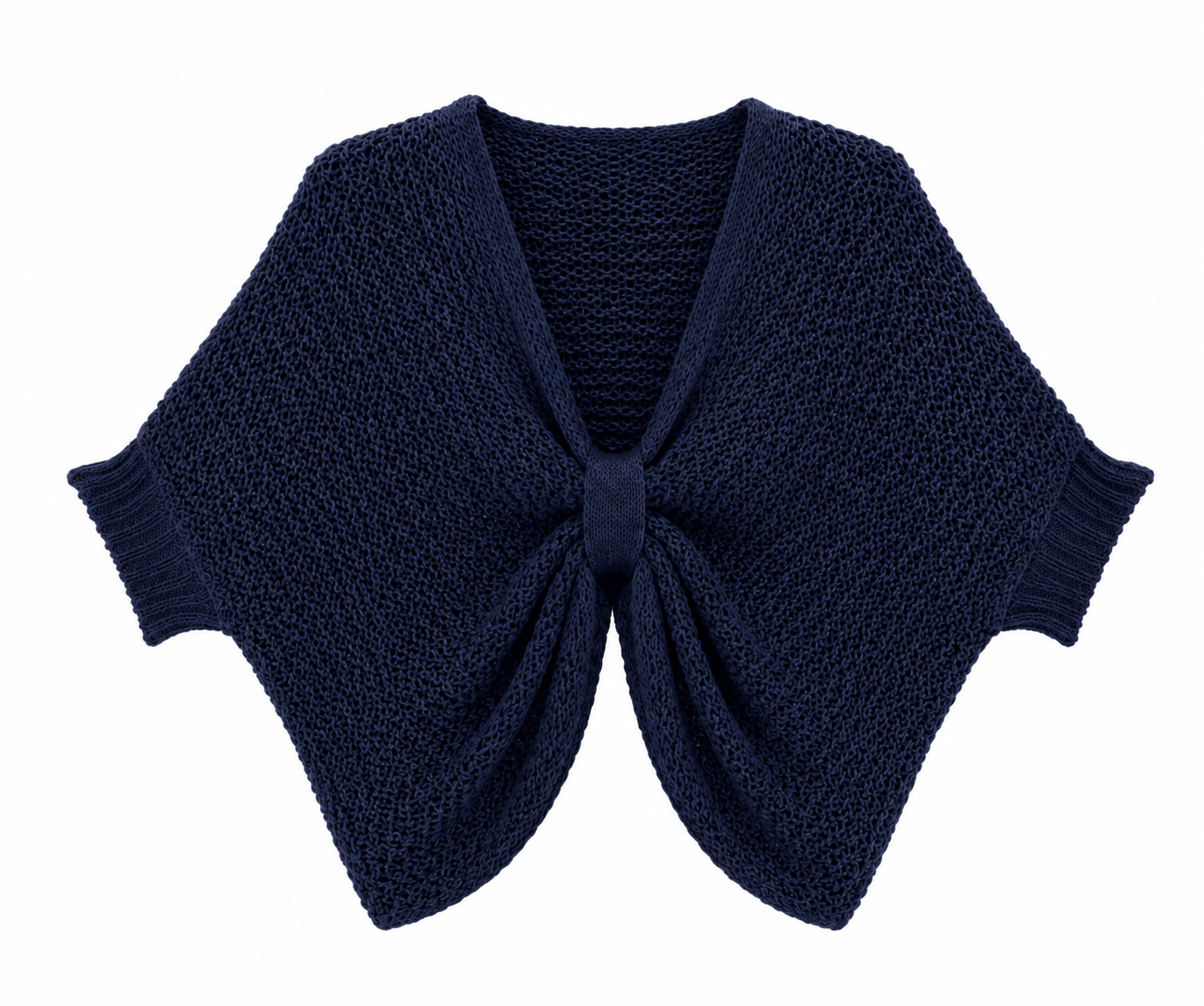 KNIT TIE FRONT SWEATER