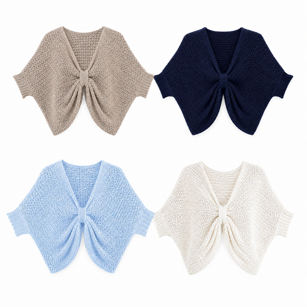 KNIT TIE FRONT SWEATER