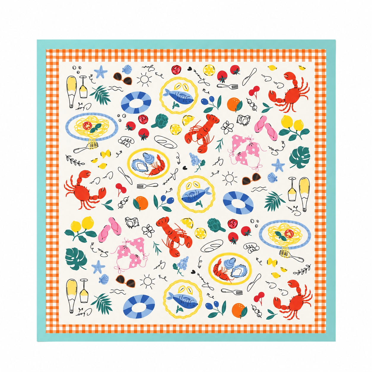 LARGE COASTAL SUMMER SCARF