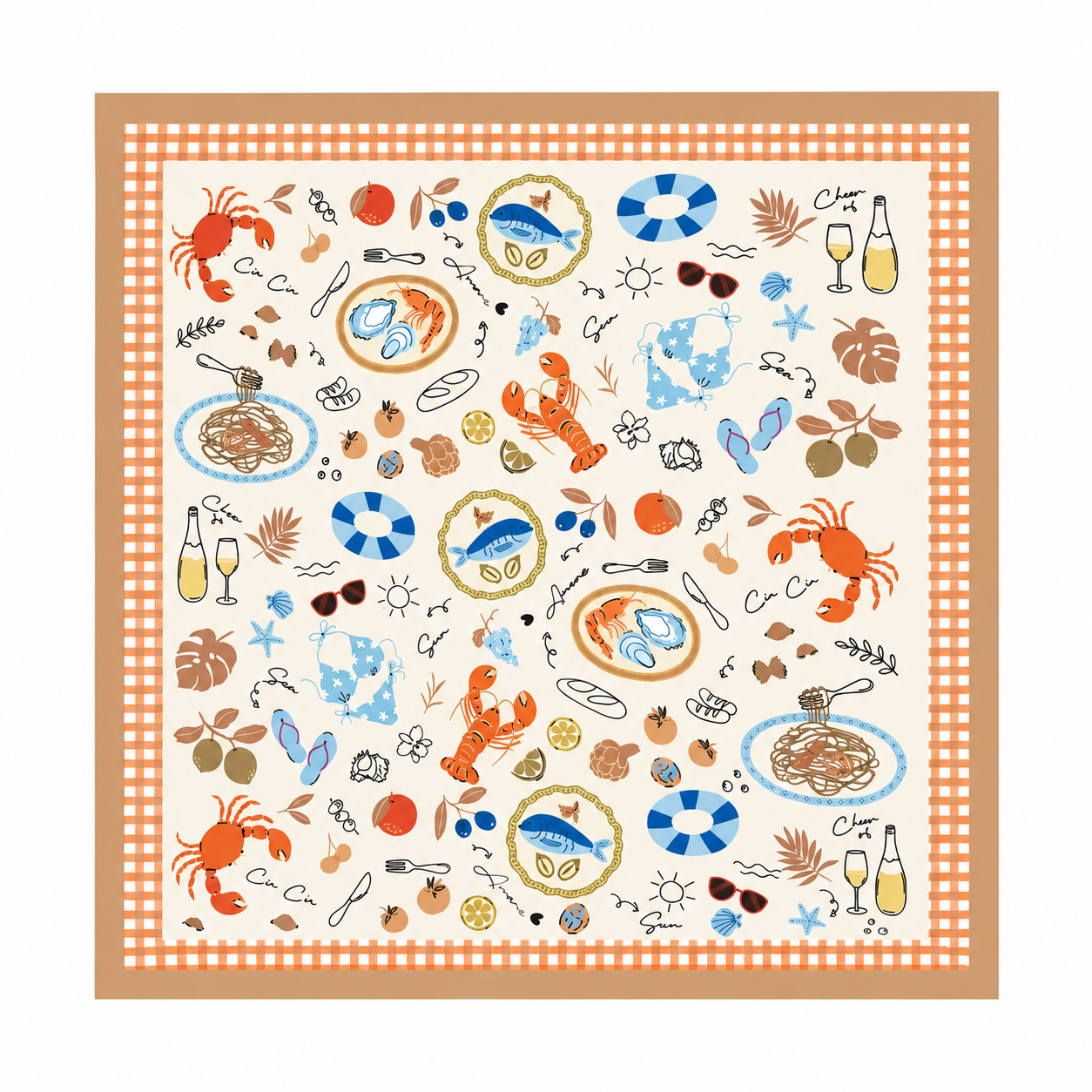 LARGE COASTAL ESCAPE SCARF