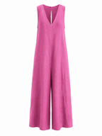 COASTAL LINEN JUMPSUIT