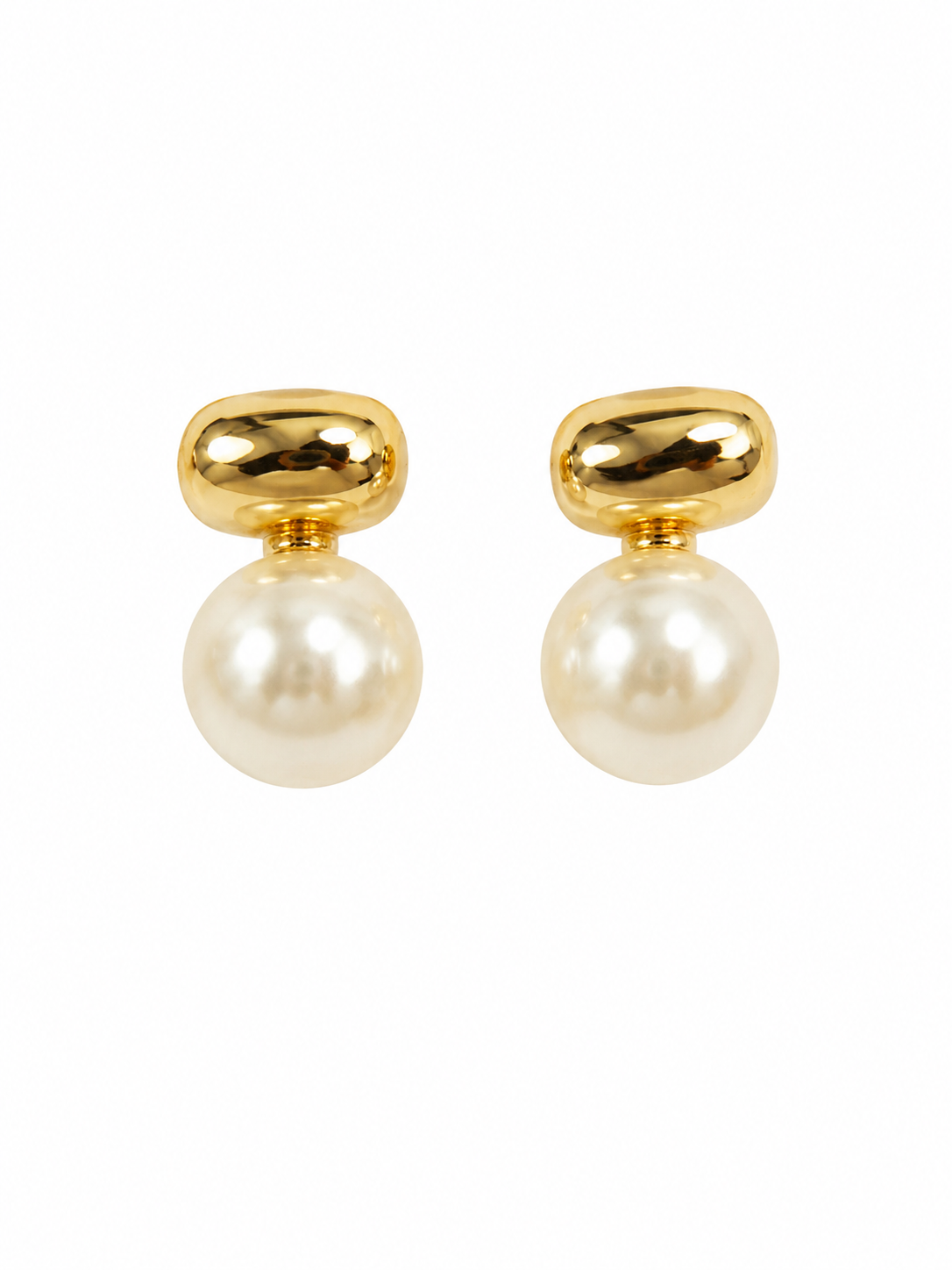 GOLDEN PEARL DROP EARRINGS