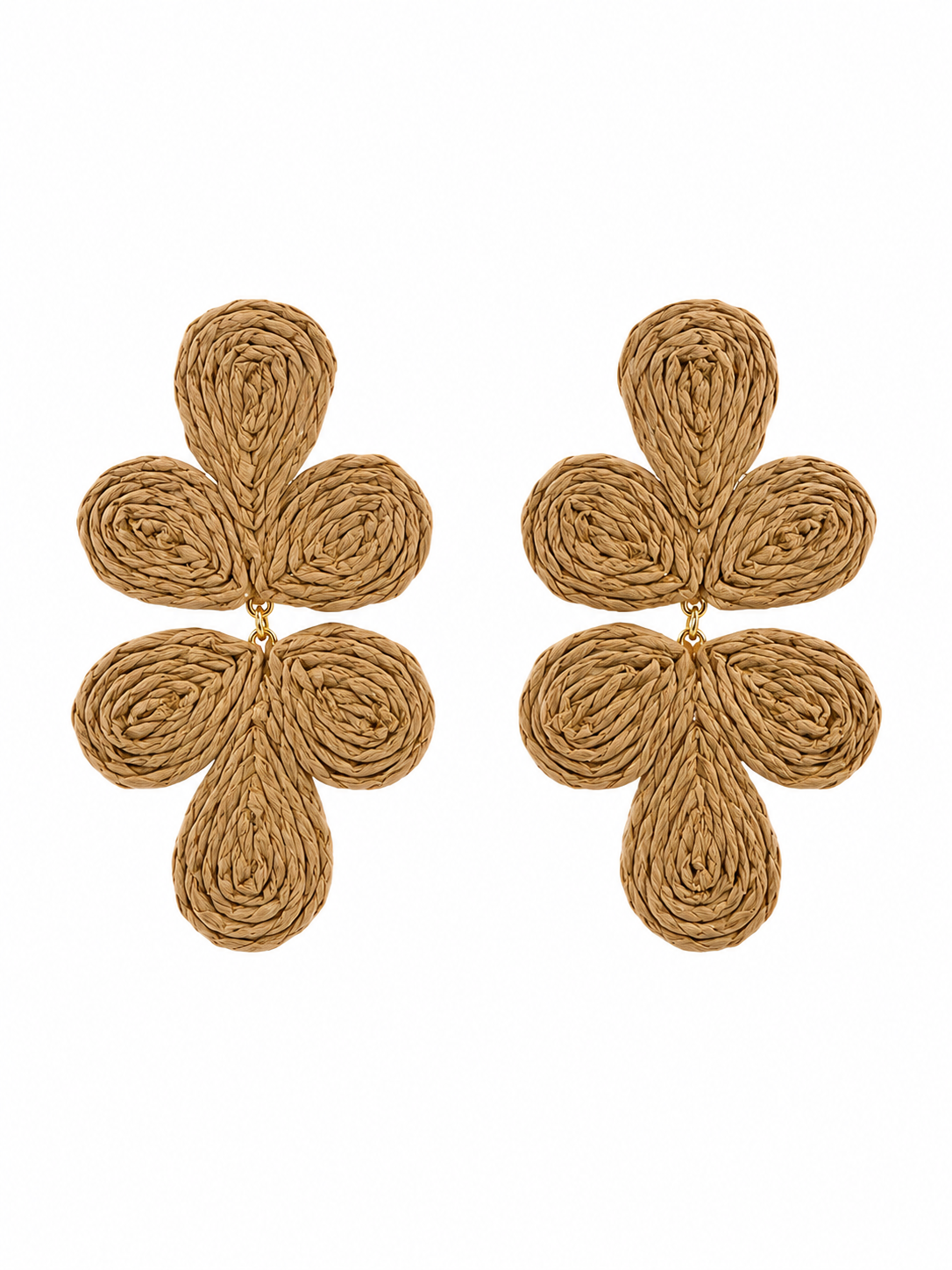 ISLA WOVEN FLOWER EARRINGS