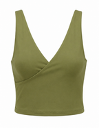 CROSSOVER V-NECK TOP