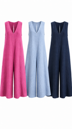COASTAL LINEN JUMPSUIT