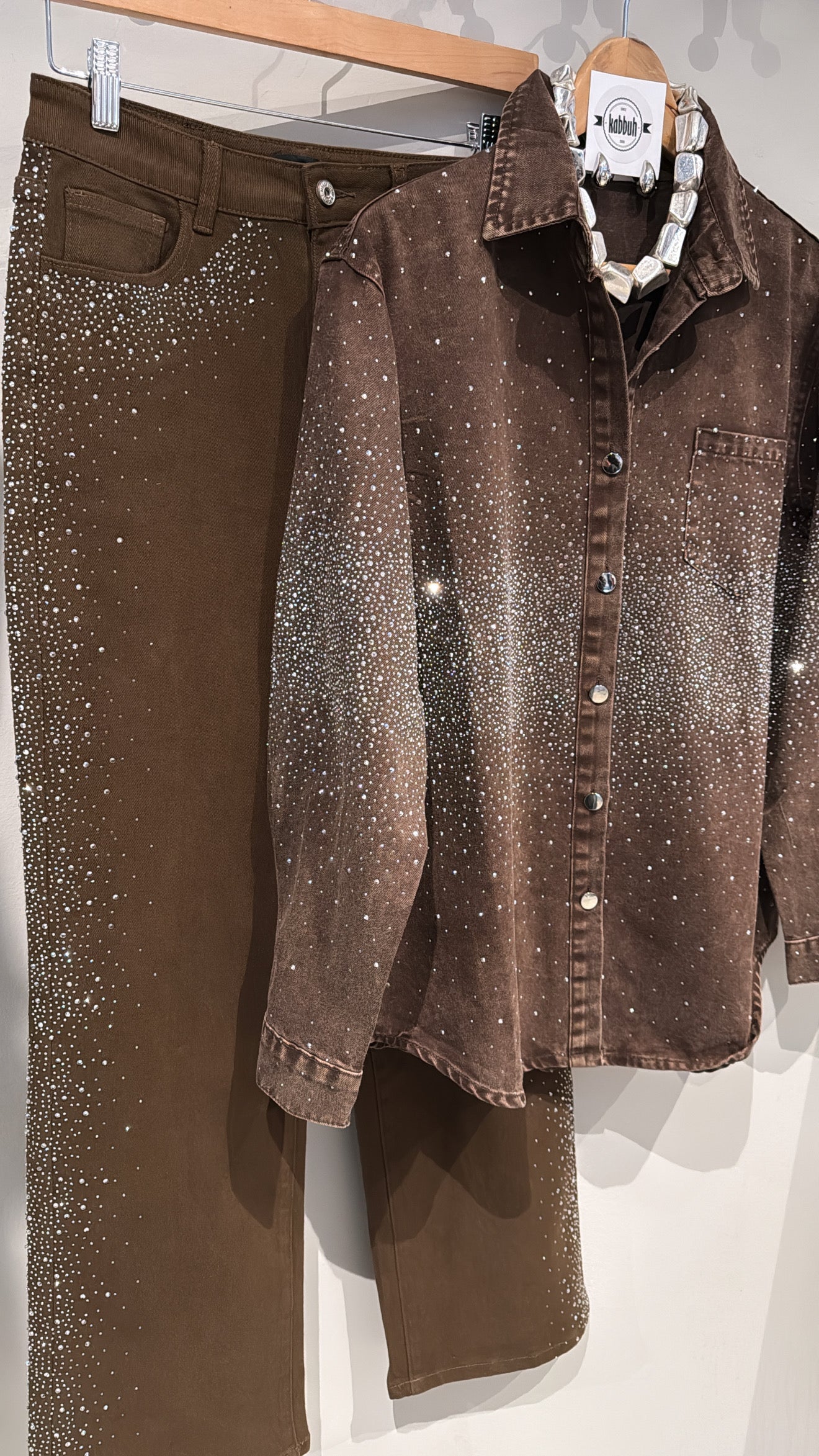 Rhinestones Riri Denim Jacket