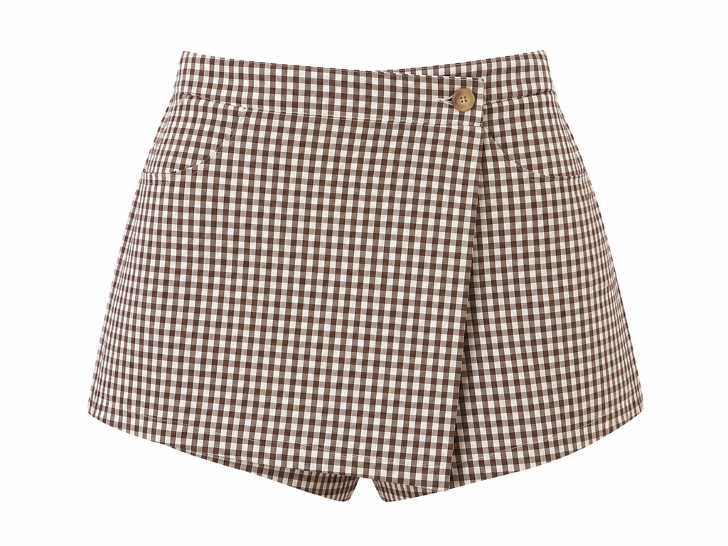 GINGHAM SKORT