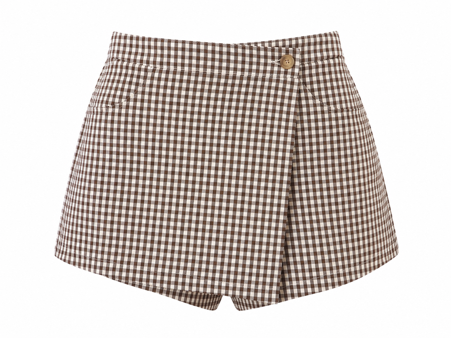 GINGHAM SKORT