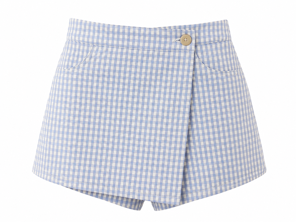 GINGHAM SKORT