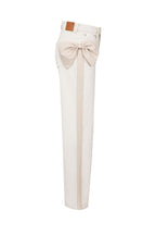 BOW CHARM WIDE LEG PANTS