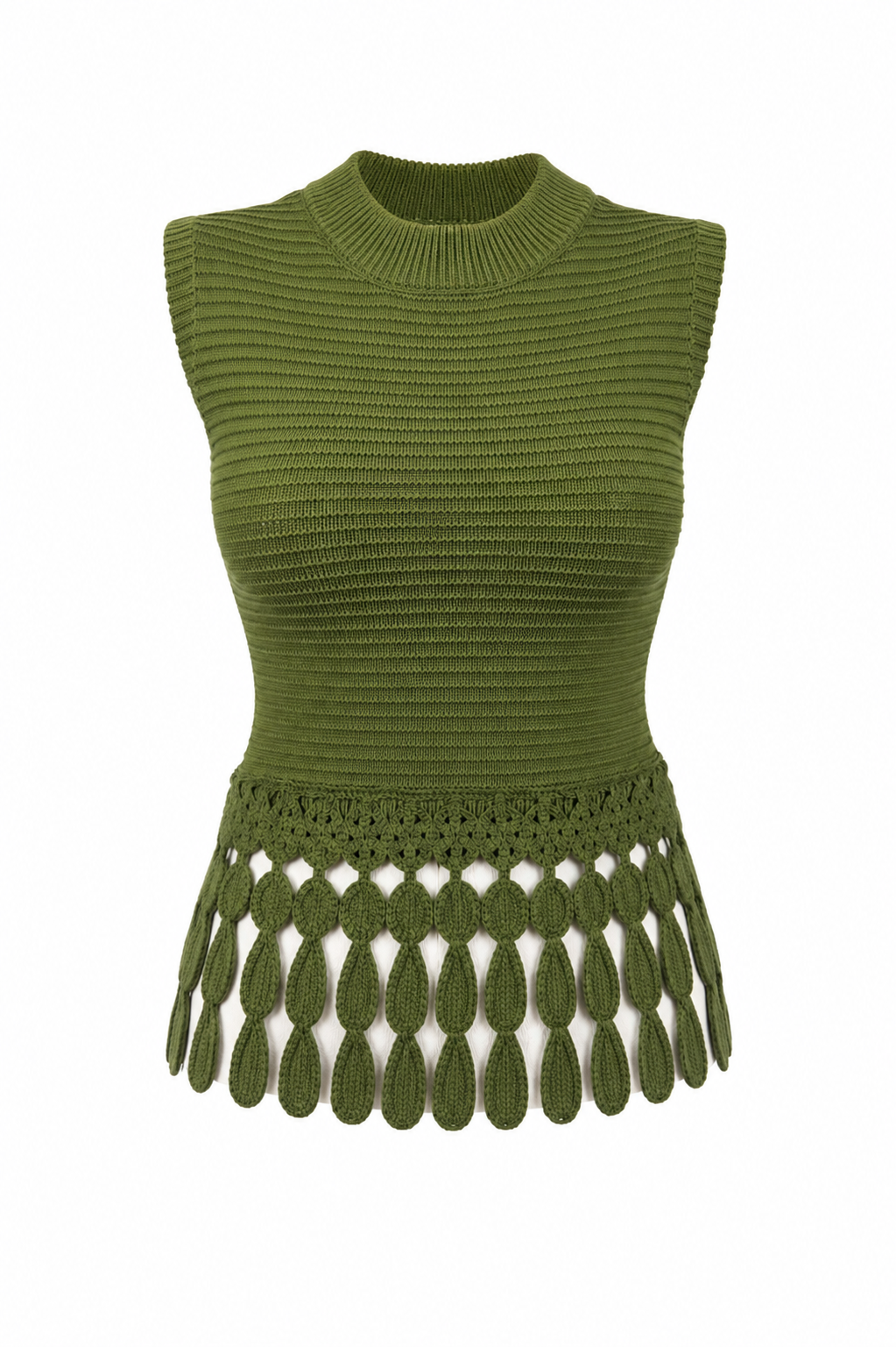FRINGE CHARM KNIT TOP