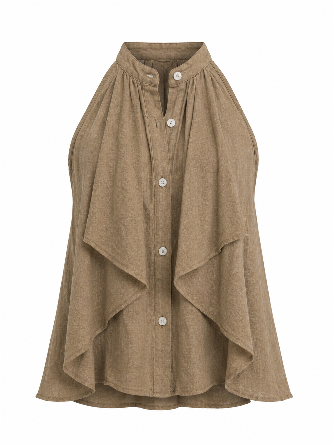 LINEN CASCADE TOP