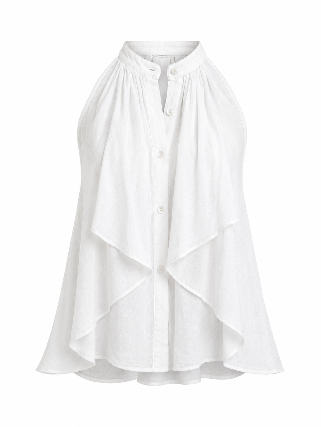 LINEN CASCADE TOP