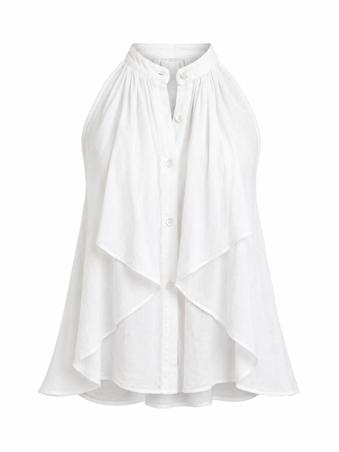 LINEN CASCADE TOP