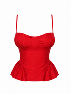 CORSET PEPLUM TOP