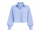 GINGHAM CROPPED SHIRT