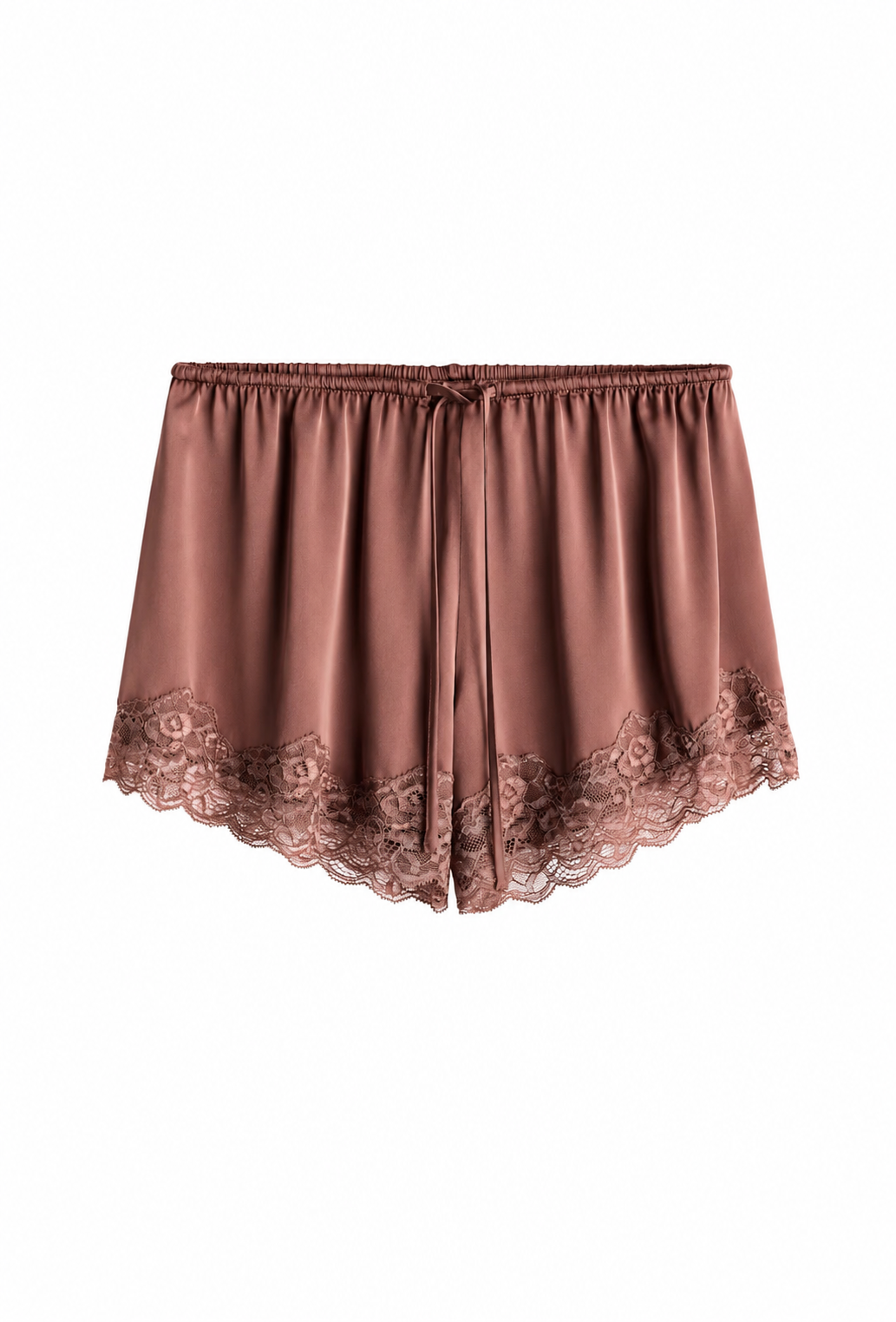 LACE SATIN LOUNGE SHORTS