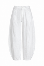 BARREL LINEN PANTS