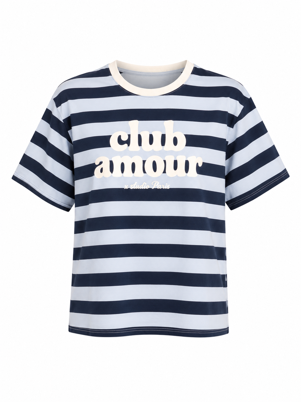 CLUB AMOUR STRIPED T-SHIRT
