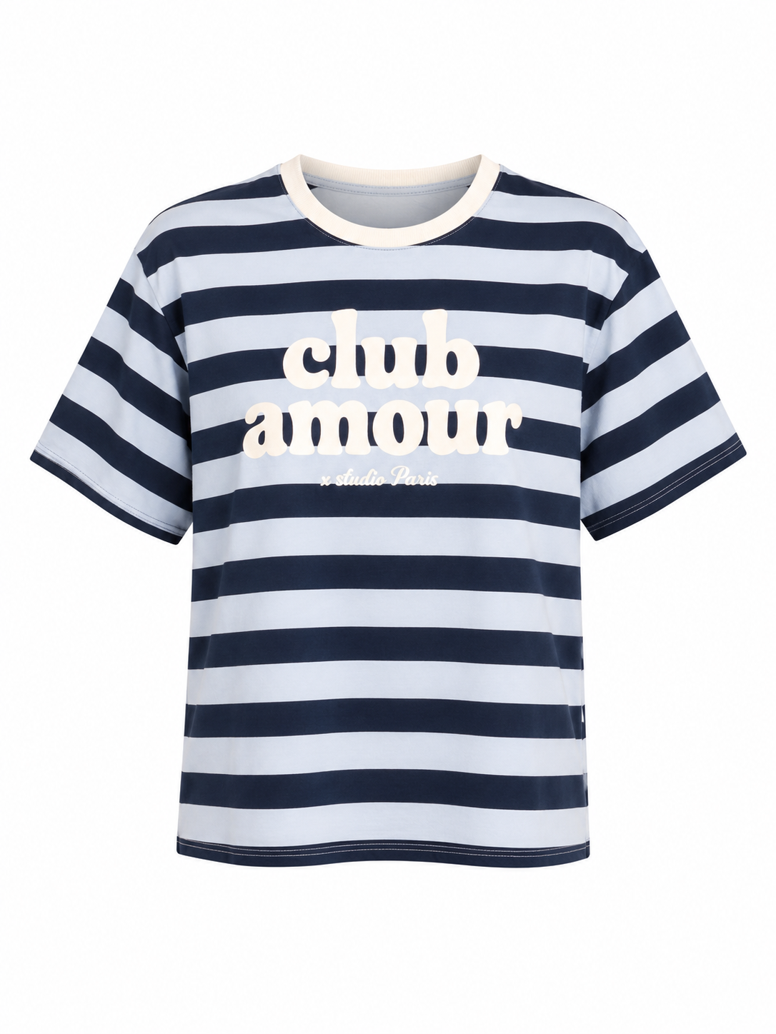 CLUB AMOUR STRIPED T-SHIRT