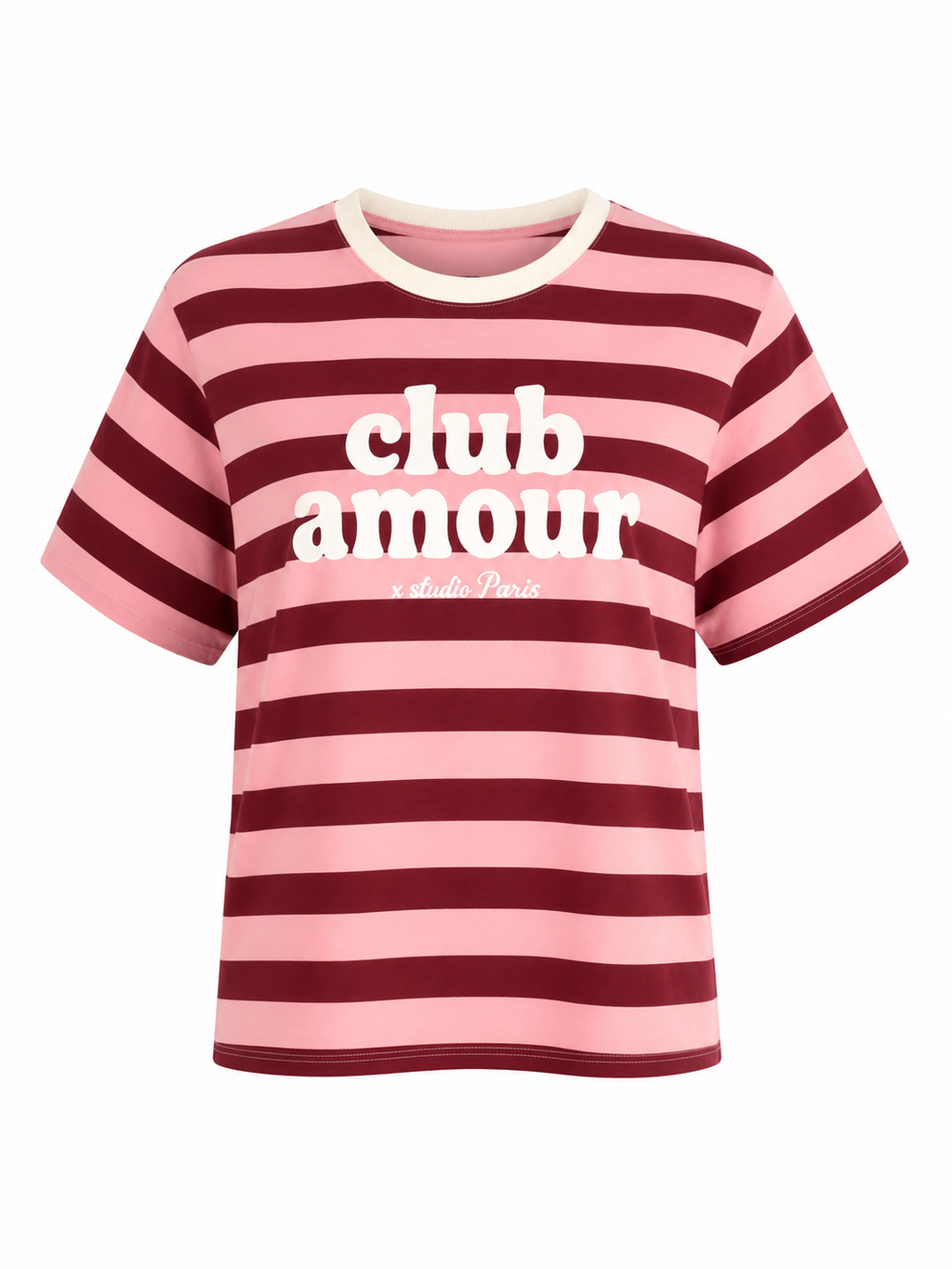 CLUB AMOUR STRIPED T-SHIRT
