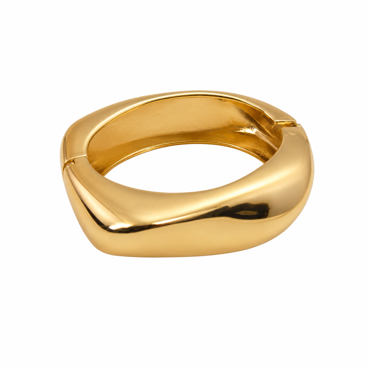 SCULPTED GOLD BRACELET