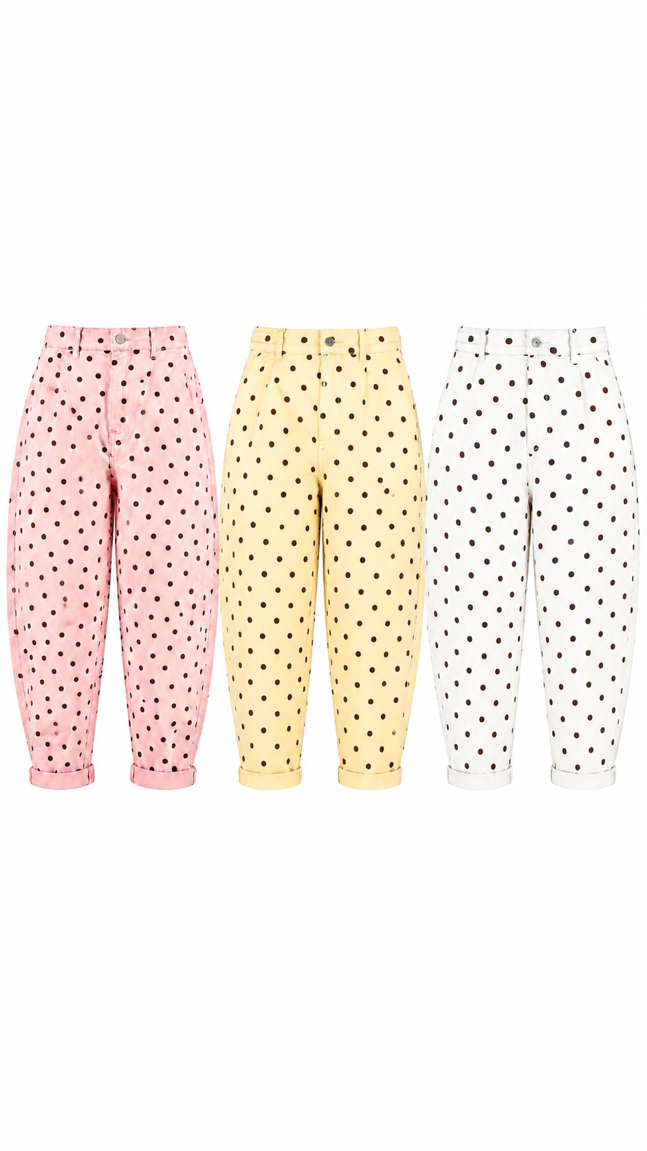 MOCCA POLKA BARREL PANTS