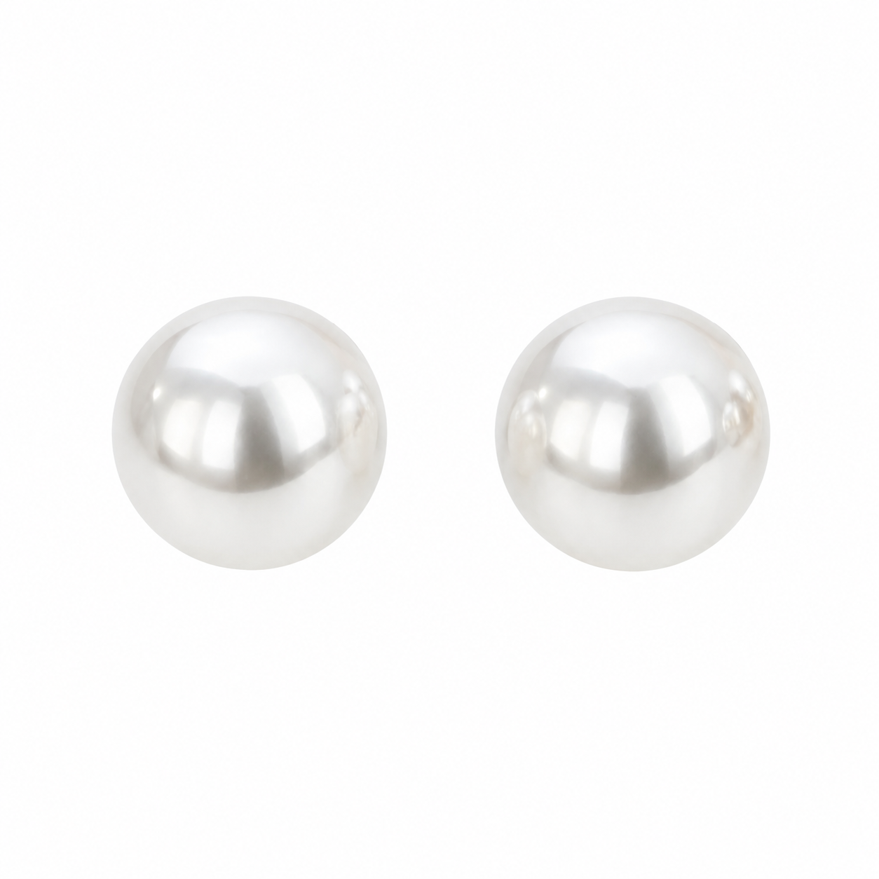 BIG PEARL STUD EARRINGS