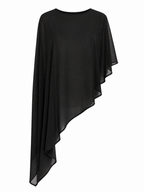 SHEER DRAPE PONCHO TOP
