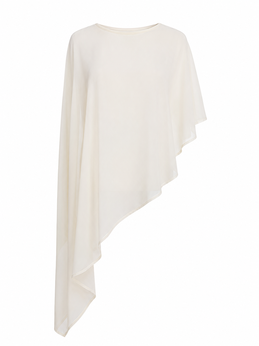 SHEER DRAPE PONCHO TOP