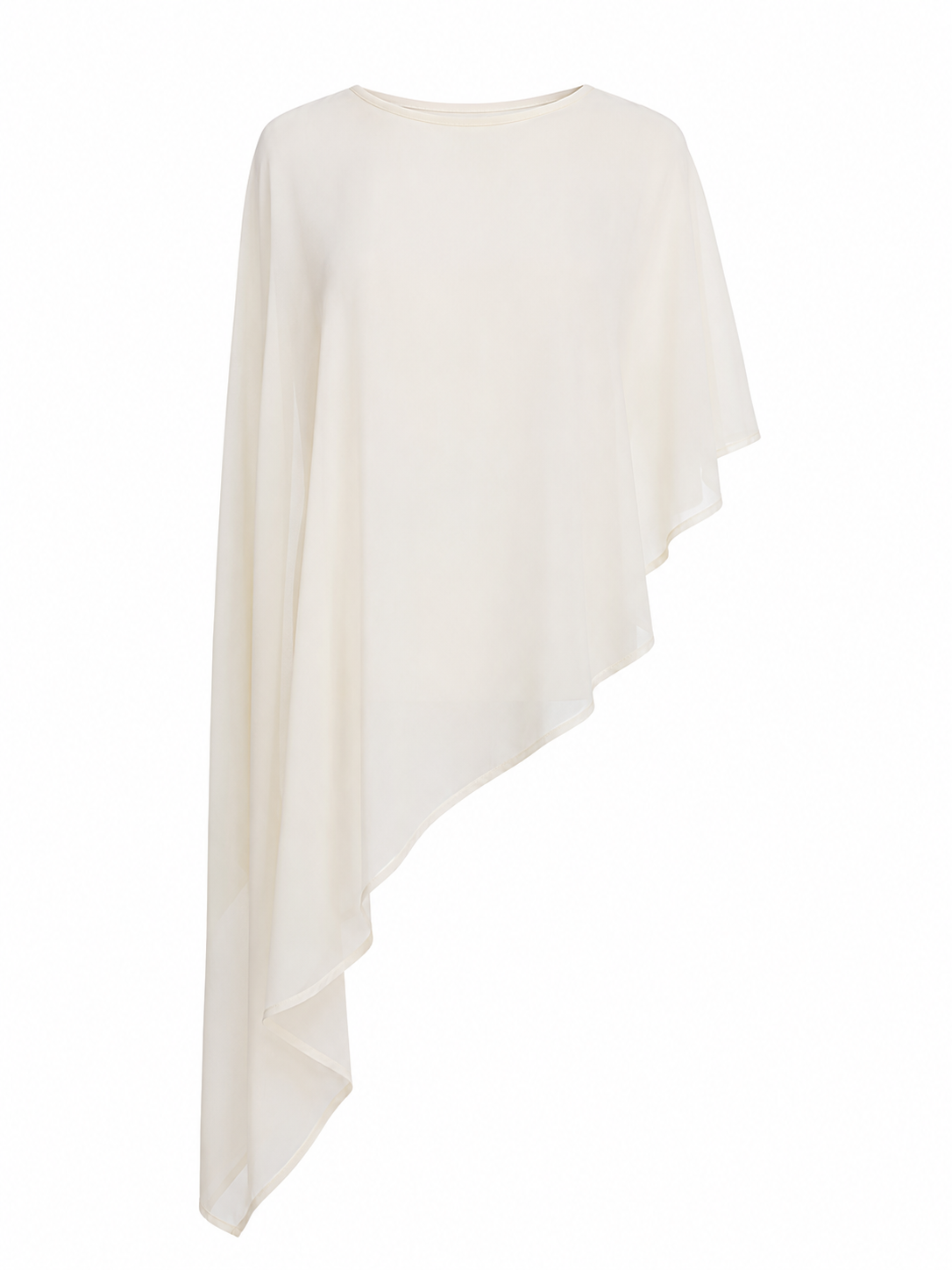 SHEER DRAPE PONCHO TOP
