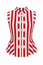 ORIENTAL PEPLUM TOP